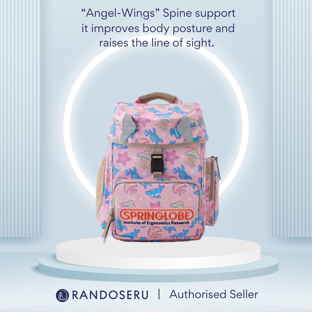 Pink Marin Springlobe Ergonomic School Bag