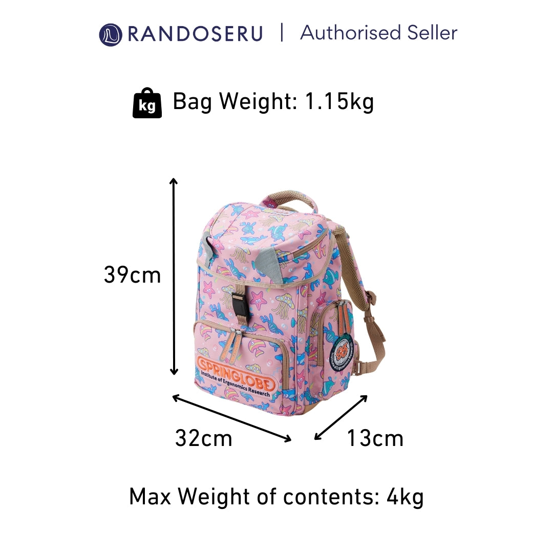 Pink Marin Springlobe Ergonomic School Bag