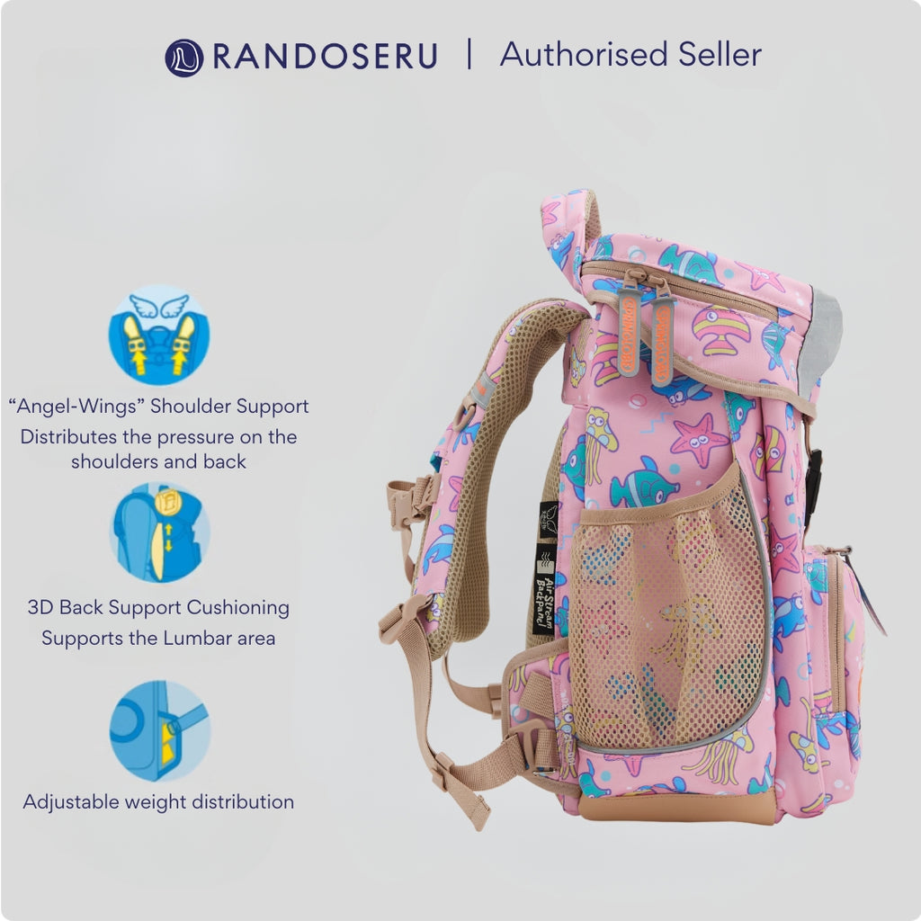 Pink Marin Springlobe Ergonomic School Bag