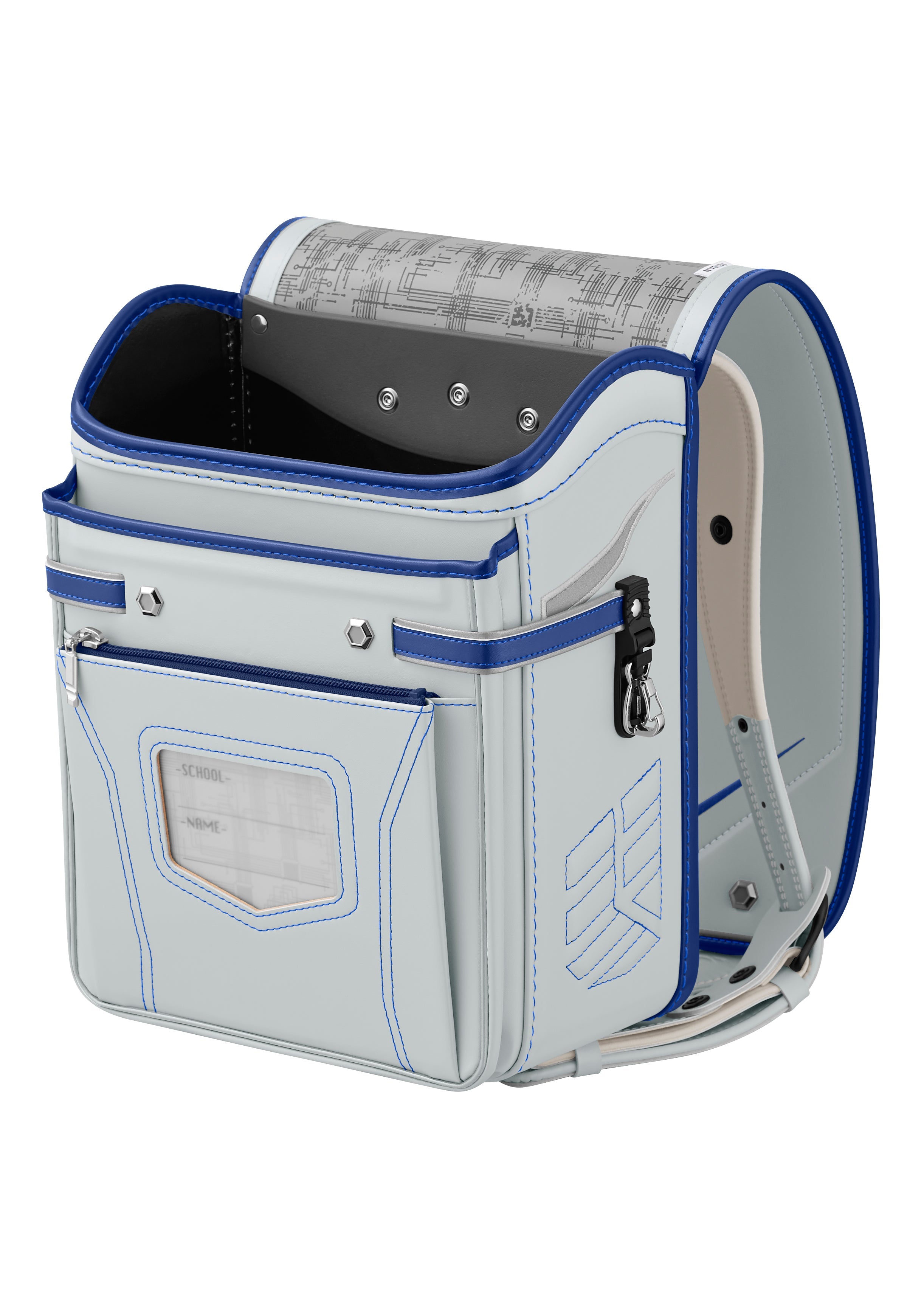 Mannish gray x Marine Blue Sugo-Karu Air Randoseru