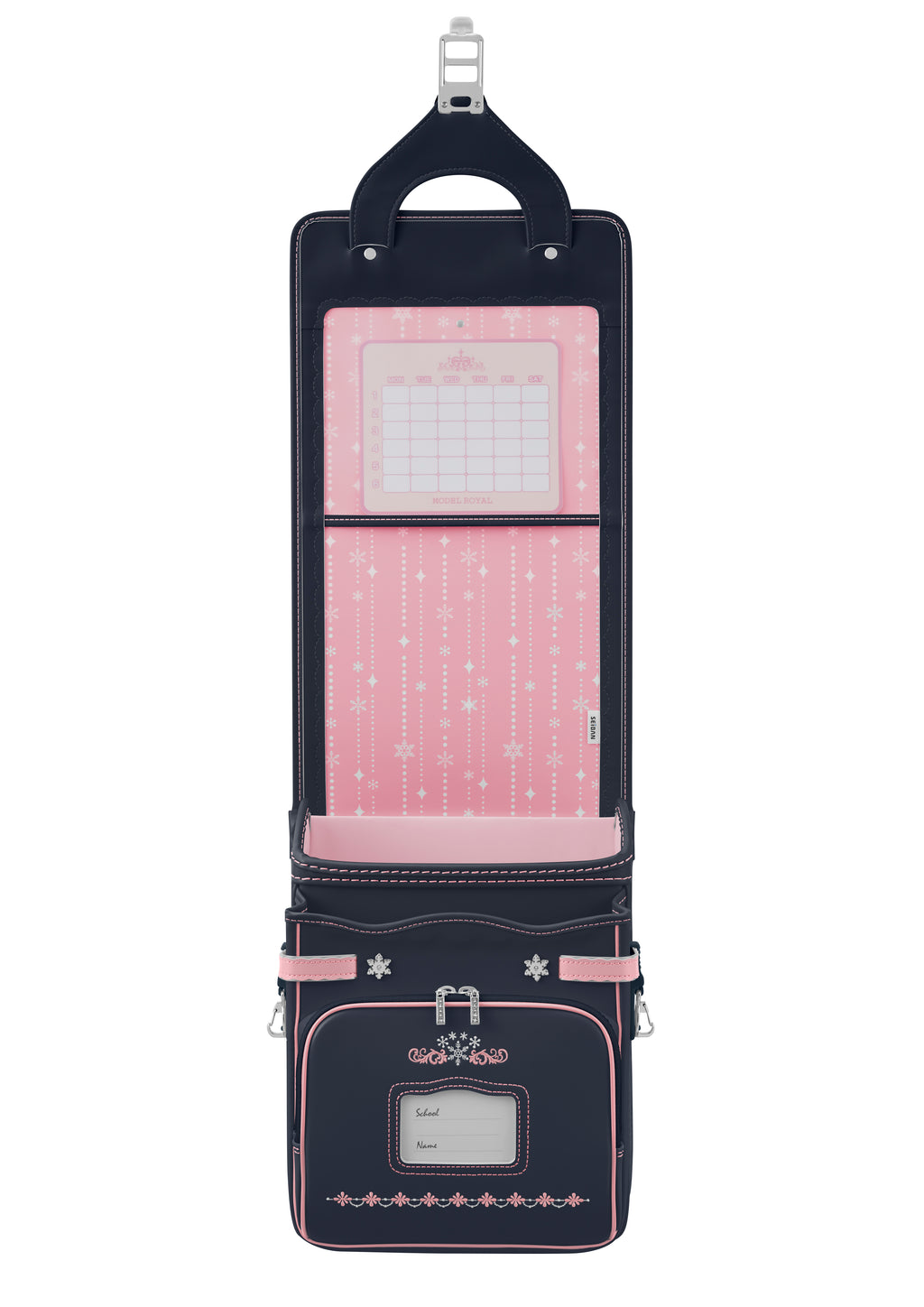 Navy x Baby Pink Model Royal Crystal Randoseru